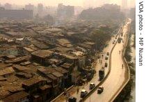 Slums spring up anywhere there is a spare bit of land