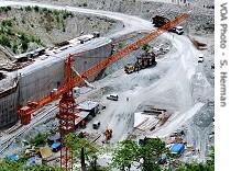 Hydroelectric plant construction 
