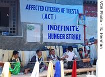 Lepchas hunger strikers in Gangtok