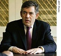 Britain's Prime Minister Gordon Brown is seen after a meeting of the government's top emergency committee Cobra, 29 Jun 2007