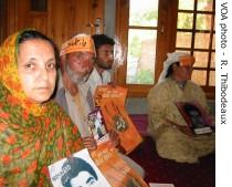 Parveena Ahangar, 47, (far left), in Srinagar<br /><br />