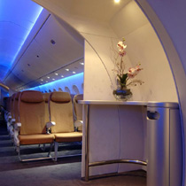 The cabin of the 787 will be very comfortable for passengers