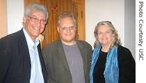 (From left) Geoffrey Cowan, Nicholas Cull, Public Diplomacy program participant Aileen Adams 05 Juky 2007