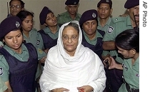 Police detain former Bangladeshi Prime Minister and Awami League President Sheikh Hasina in Dhaka, Bangladesh, Monday, 16 July 2007