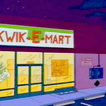 The cartoon Kwik-E-Mart