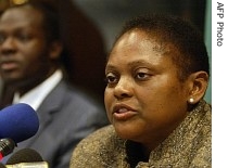 US assistant secretary for African affairs Jendayi Frazer (05 June 2007 file photo)