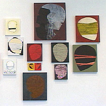 A portion of the artwork by William Dutterer on display at American University