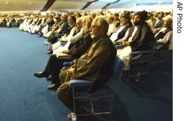 Pakistani and Afghan tribal leaders attend a conference in Kabul, Afghanistan, 09 Aug 2007