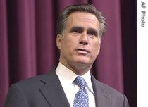 Mitt Romney speaks at Great Basin College Theater in Elko, Nevada, 13 Aug 2007