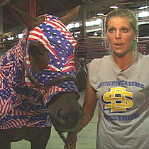 Jordanne Blair is participating in equestrian events this year