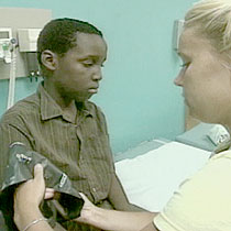 Child, high blood screening