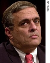 CIA director George Tenet waits to make his statement to a Senate Select Committee on Intelligence during a hearing about worldwide threats to national security, 7 Feb. 2001 file photo