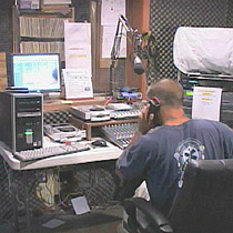Derek Janis in the station's main control room