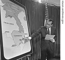 1970: President Nixon announces the Cambodian invasion in a speech to the American people