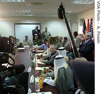 U.S. President Bush and Iraqi leaders gather in al-Anbar, 03 Sep 2007