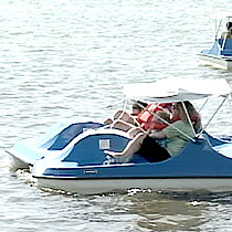 Many spend the holiday in leisure