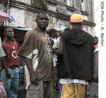 A busy street in Freetown, Sierra Leone, 05 Sep 2007.  Officials worry voters will not come out to the polls on Saturday