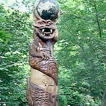Sculptured from a tree, Tree Dragon