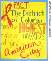 In Washington, D.C., about one in fifty people has AIDS, and the annual rate of new AIDS cases is more than ten times the national average