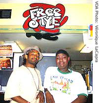 Dwayne Lawson-Brown (left) started an 