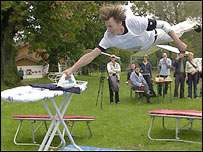 Flying ironing picture courtesy to www.extrememironing.com