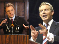 Impersonator and Tony Blair