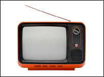 A retro TV set