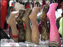 Stockings for sale in Portobello Market
