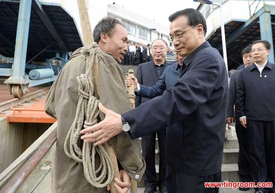 Praising Chongqing Bang Bang as the symbol of hard-working Chinese people. Premier Li Keqiang made such comment when he visited a harbour in northeast Chongqing’s Wanzhou district on Sunday.